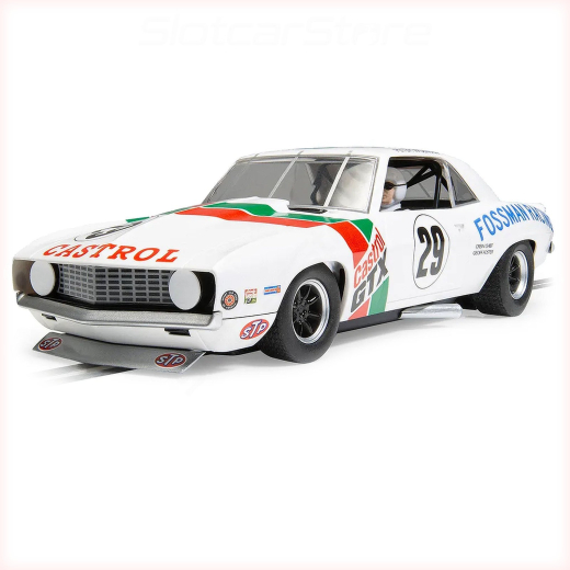 Scalextric C4643 Chevrolet Camaro No.29 Castrol Racing 1971 Trans AM 1:32 Auto