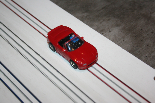 Tyco 440X2 Mazda Miata MX 5 gebraucht.