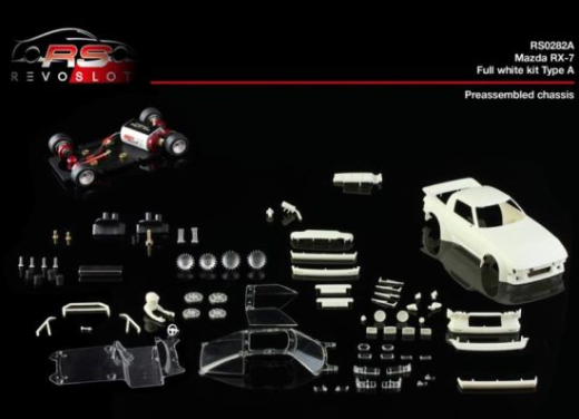 RevoSlot 1/32, Mazda RX-7, Bausatz White Kit, Typ B, RS0282A