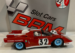 Slot Car BRM-0209 1/24 Ferrari 512M #32 1000Km Spa 1971 Scuderia Filipinetti