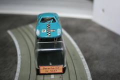 Faller AMS Porsche GT 5637 blau mit Box überholter Motor.