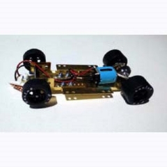 Verstellbares Chassis H&R mit 6-Speichen Alufelgen schwarz  Artnr. HRCH12