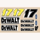 Slot Car Decal 1:24 De Walt Slot Car Decal 1:24 De Walt